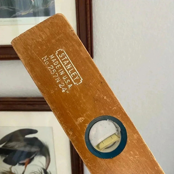 Vintage Wooden Stanley Level 24” Wood Level Stanley Tools - Picture 2 of 4